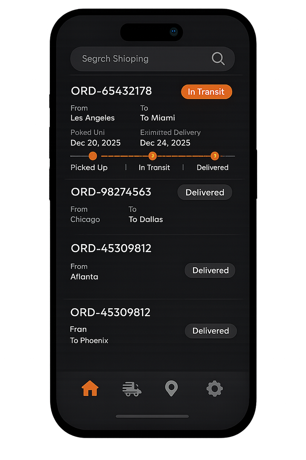 تجربة متكاملة لنقل السيارات تجمع بين الحجز والتتبع المباشر ووضوح الحالة للعميل. screen 3